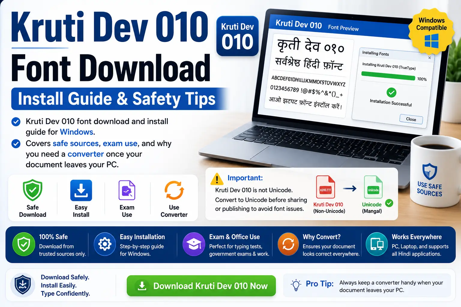 Kruti Dev 010 Font Download - Install Guide & Safety Tips